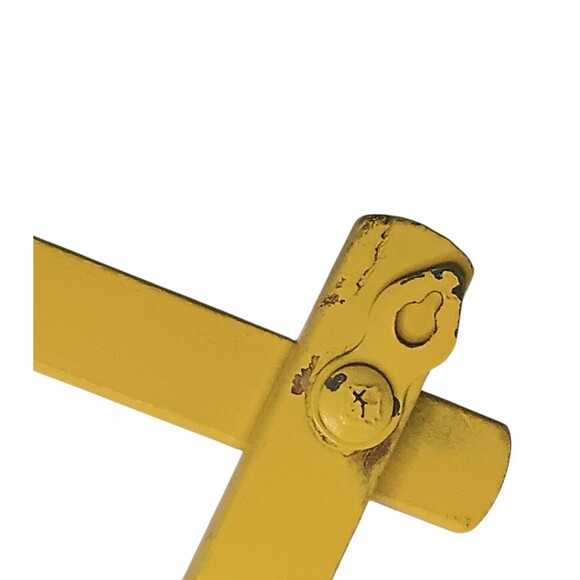 VTG Yellow Wooden Expandable Wall Rack 10 Peg 24" x 10"  Cottagecore Farmhouse - Picture 11 of 14